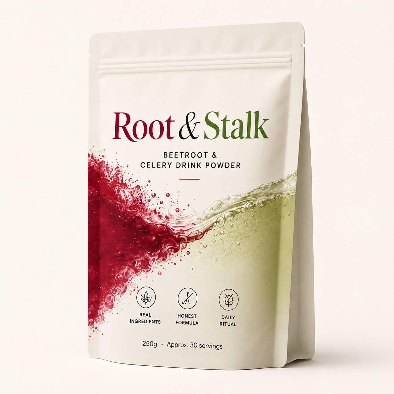 Root & Stalk beetroot and celery drink powder pouch